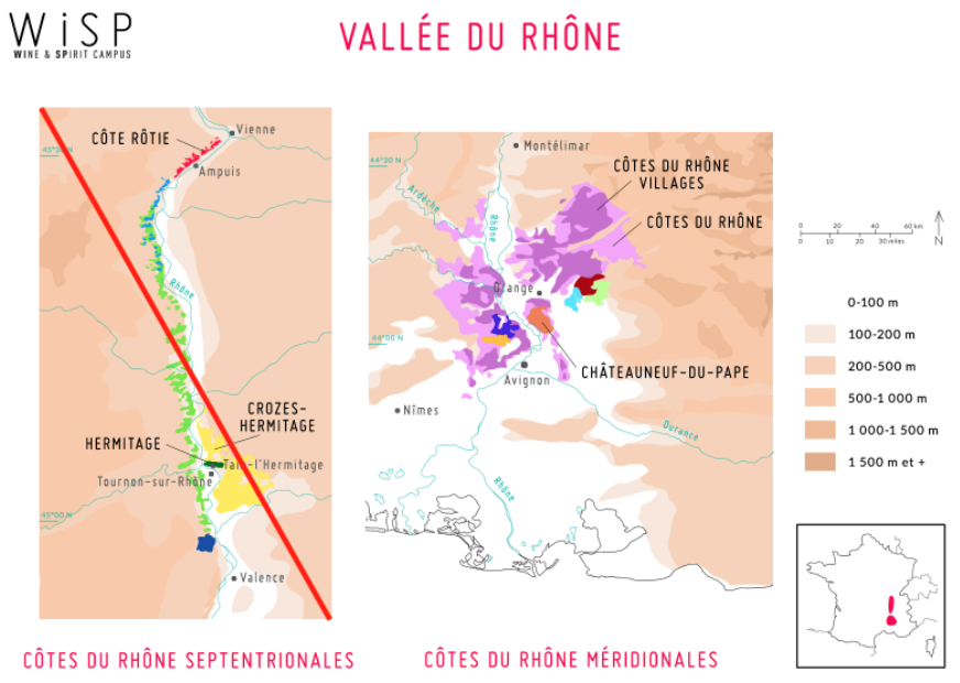 Carte - Les deux sous régions de la vallée du Rhône.png